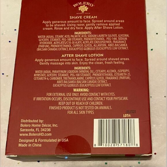 💥Bolero Men’s lot of 2 Shave Set Shave Cream🛍After Shave Lotion 2 Fl OZ … - Picture 14 of 14